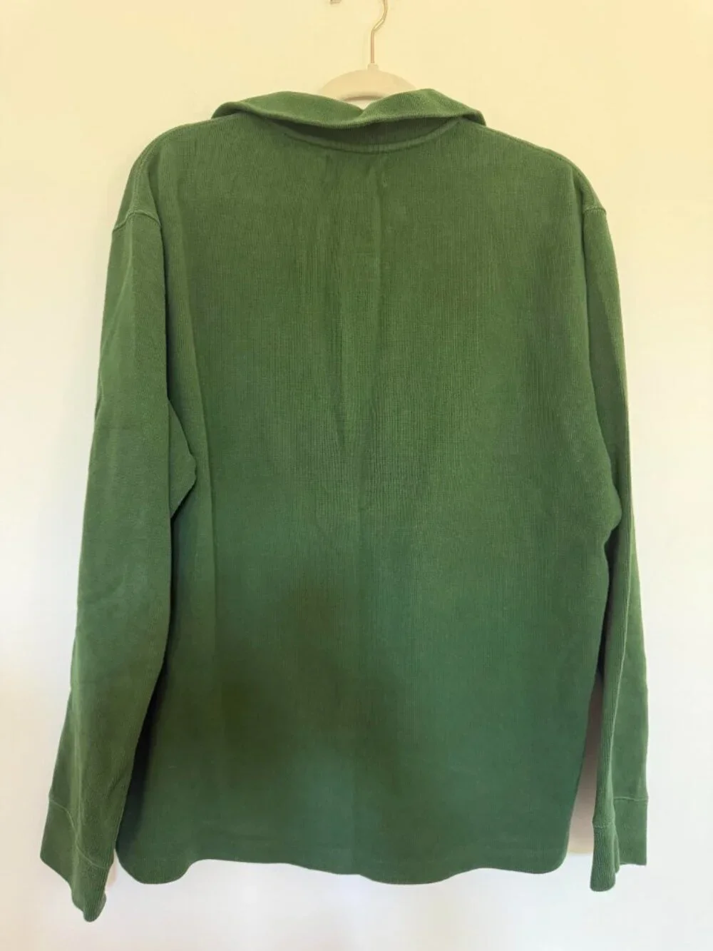Polo Ralph Lauren Quarter Zip Pullover Sweater Preppy Vintage Green - Large